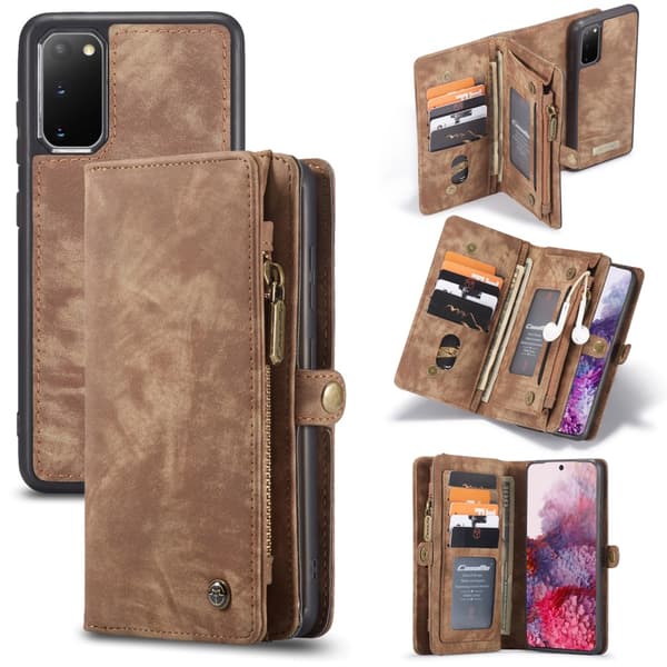 CaseMe Plånboksfodral Multi-Slot Samsung Galaxy S20 Brun