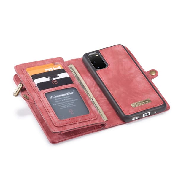 CaseMe Plånboksfodral Multi-Slot Samsung Galaxy S20 Röd