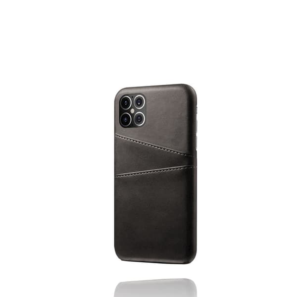 Läderskal Med Kortfack iPhone 12 Pro Max Svart