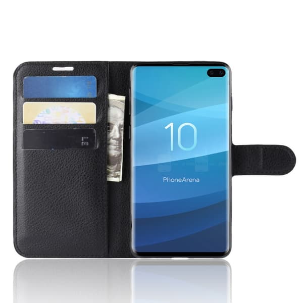 Läderfodral Samsung Galaxy S10 Plus Svart