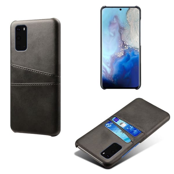 Läderskal Med Kortfack Samsung Galaxy S20 Svart