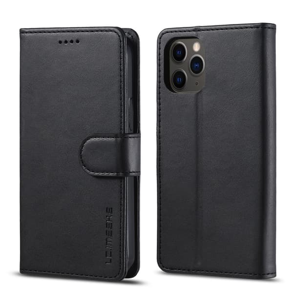 LC.IMEEKE Plånboksfodral iPhone 12/12 Pro Svart