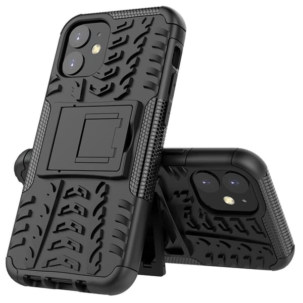 Hybridskal Med Ställ iPhone 12 Mini Svart
