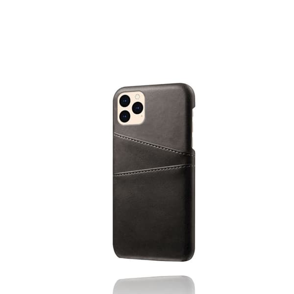 Läderskal Med Kortfack iPhone 12/12 Pro Svart