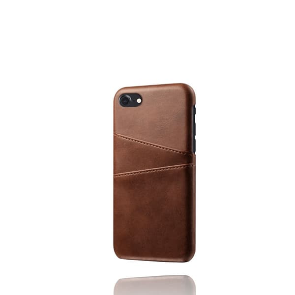 Läderskal Med Kortfack iPhone 7/8/SE Brun