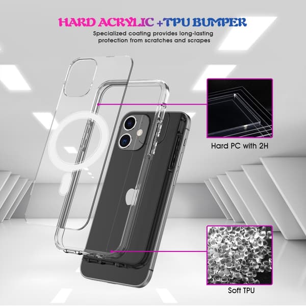 Magsafe Skal iPhone 12/12 Pro Transparent
