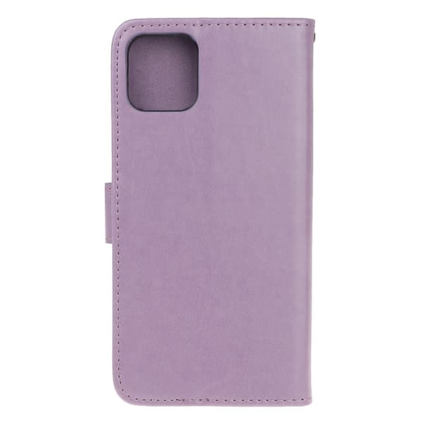 Läderfodral Fjärilar iPhone 11 Lila