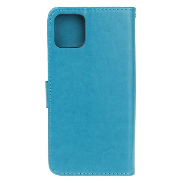 Läderfodral Fjärilar iPhone 11 Blå