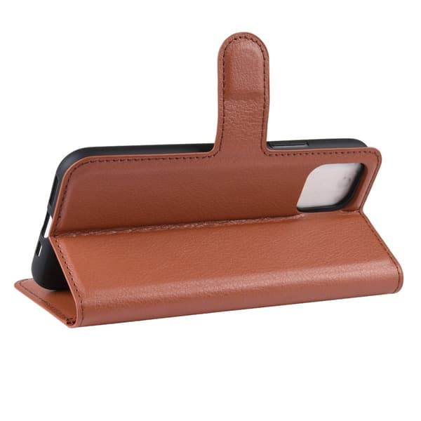 Mobilfodral Läder iPhone 11 Pro Brun
