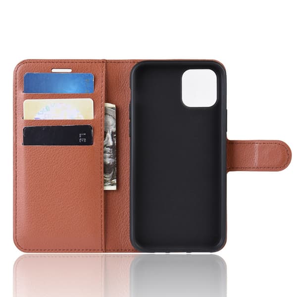Mobilfodral Läder iPhone 11 Pro Brun