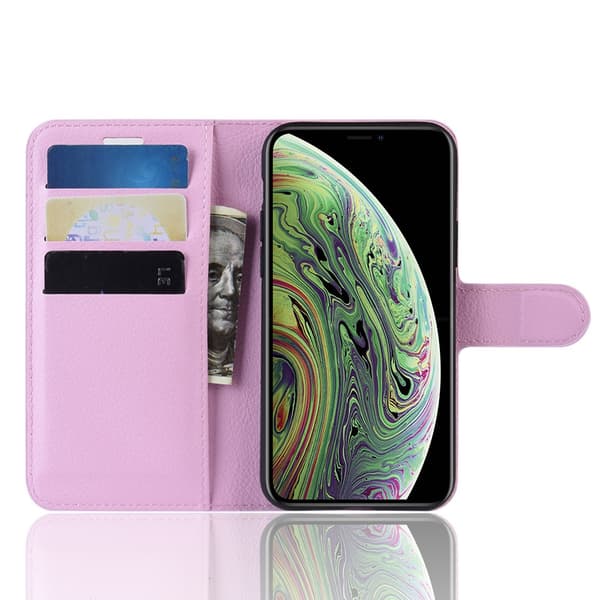 Mobilfodral Läder iPhone 11 Pro Rosa
