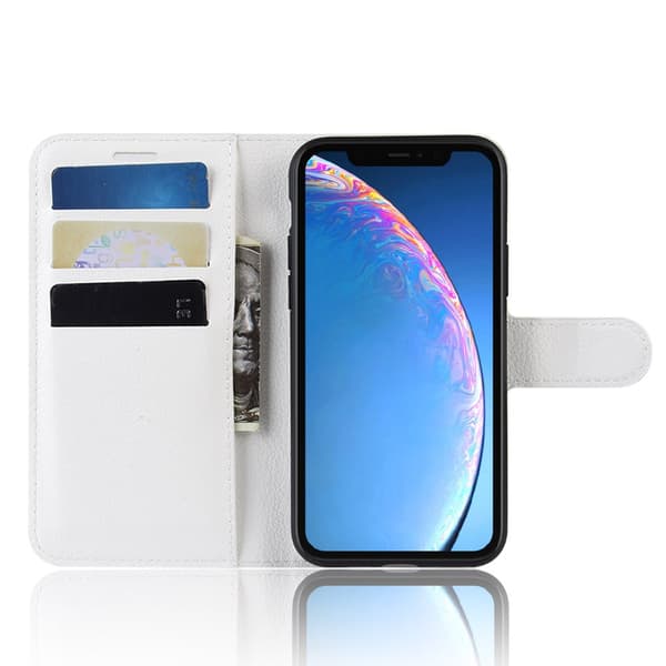 Mobilfodral Läder iPhone 11 Vit