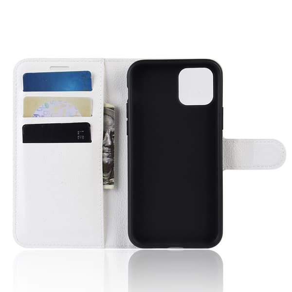 Mobilfodral Läder iPhone 11 Vit