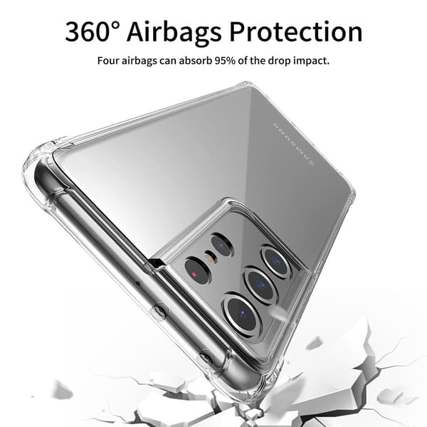 LEEU DESIGN Air TPU Skal Samsung Galaxy S21 Ultra Transparent