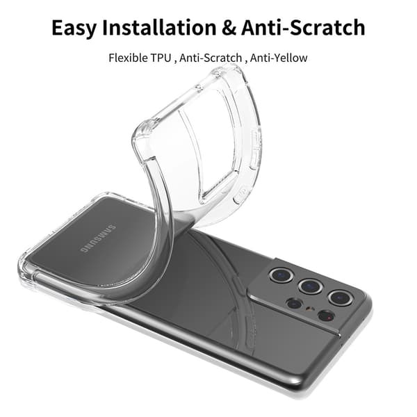 LEEU DESIGN Air TPU Skal Samsung Galaxy S21 Ultra Transparent
