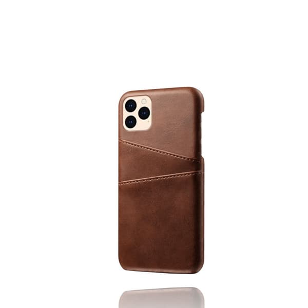 Läderskal Med Kortfack iPhone 12/12 Pro Brun