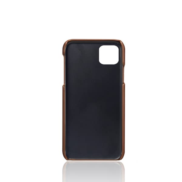 Läderskal Med Kortfack iPhone 12/12 Pro Brun