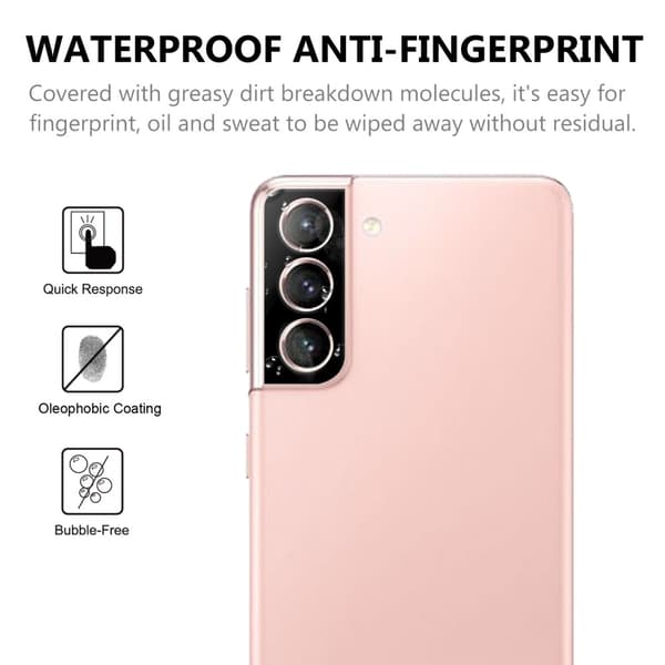 Heltäckande Linsskydd 0.2mm Samsung Galaxy S21 Svart