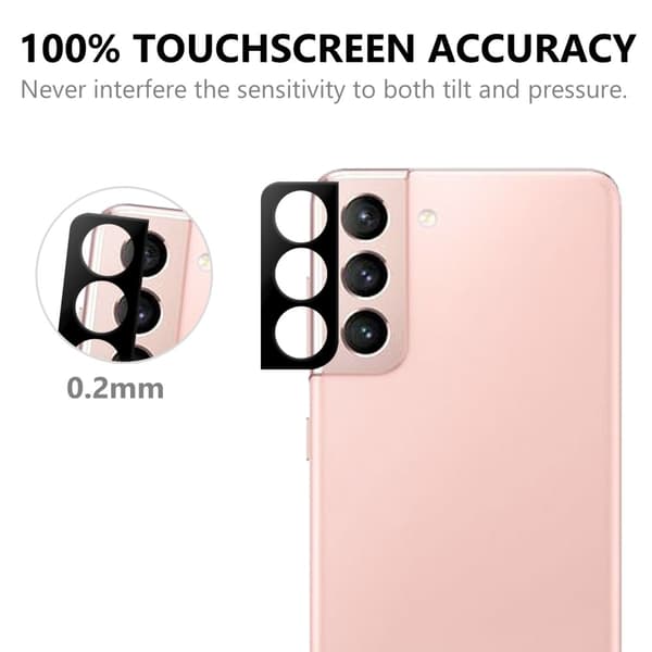 Heltäckande Linsskydd 0.2mm Samsung Galaxy S21 Svart
