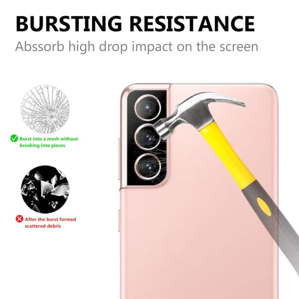 Heltäckande Linsskydd 0.2mm Samsung Galaxy S21 Svart