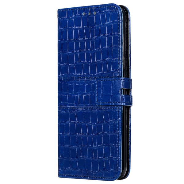 Fodral Krokodilmönster Samsung Galaxy S21 Ultra Blå