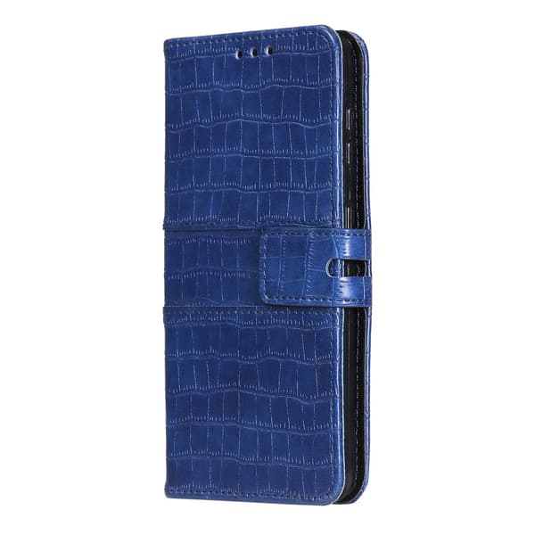 Fodral Krokodilmönster Samsung Galaxy S21 Plus Blå