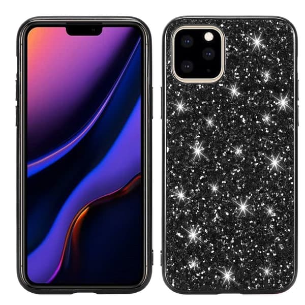 Glitterskal iPhone 11 Svart