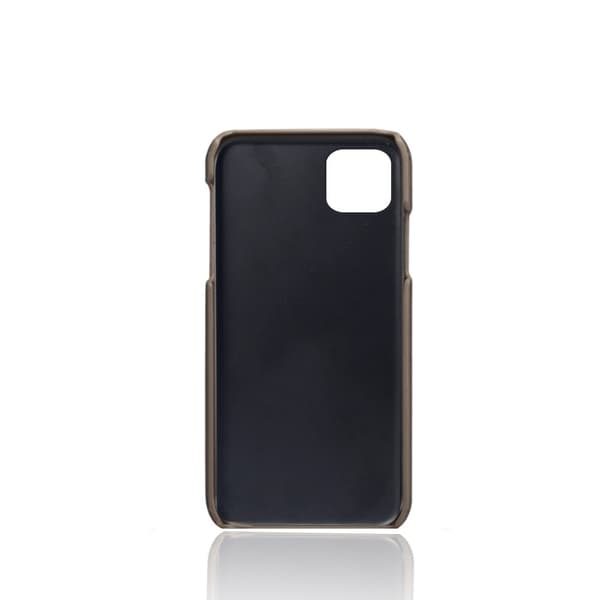 Läderskal Med Kortfack iPhone 12/12 Pro Grå