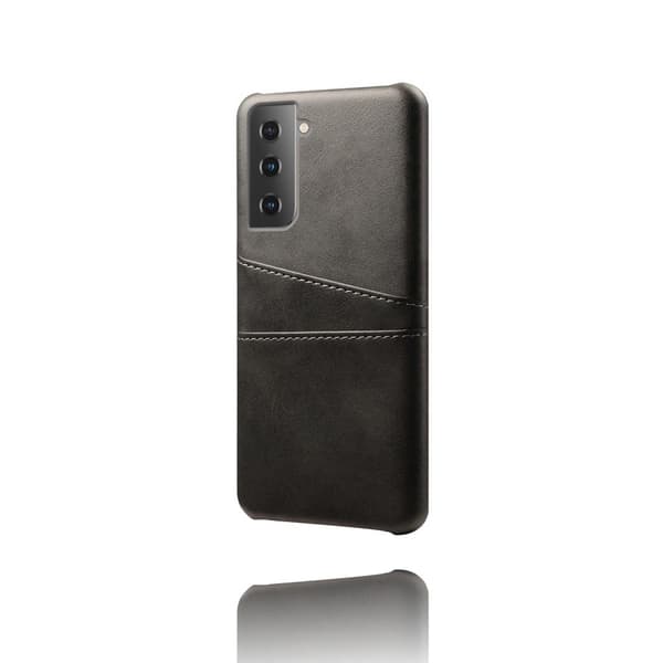 Läderskal Med Kortfack Samsung Galaxy S21 Svart