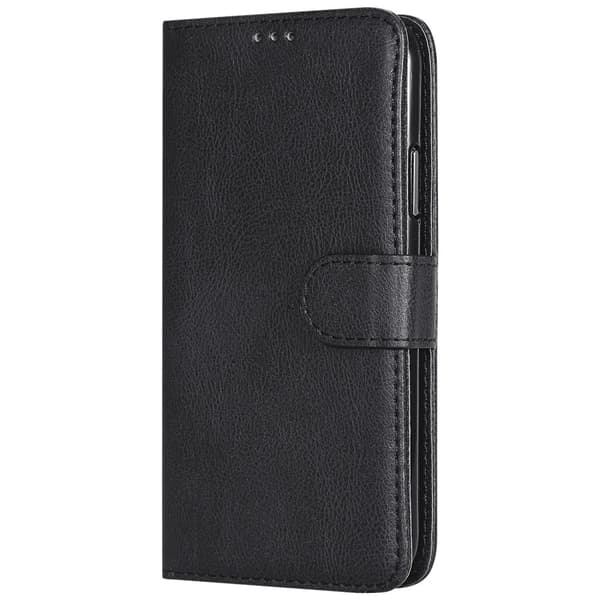 Magnet Leather Wallet iPhone XS/X Svart