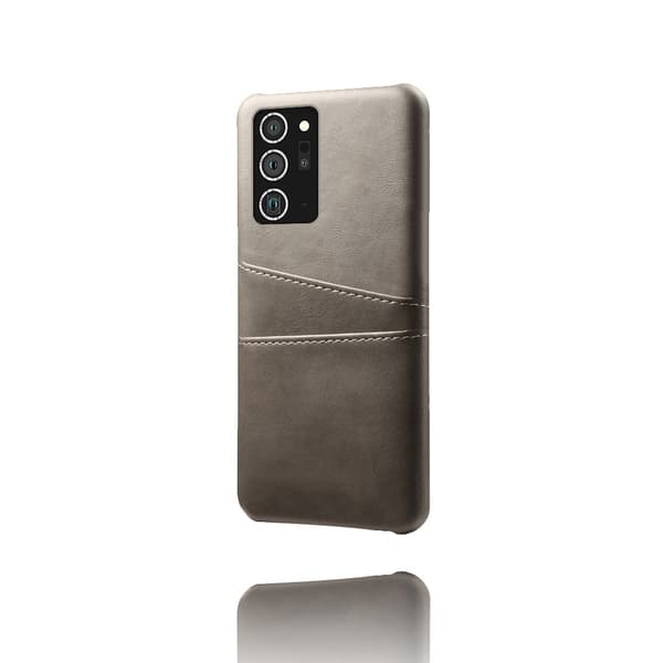Läderskal Med Kortfack Galaxy Note 20 Ultra Grå