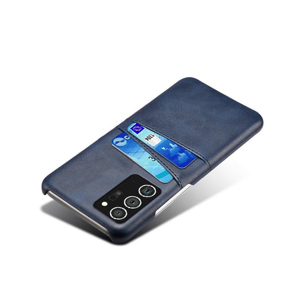 Läderskal Med Kortfack Galaxy Note 20 Ultra Blå