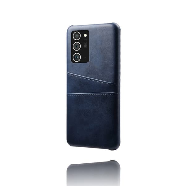 Läderskal Med Kortfack Galaxy Note 20 Ultra Blå