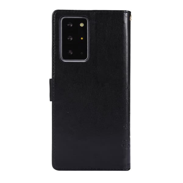 Läderfodral Fjärilar Samsung Galaxy Note 20 Ultra Svart