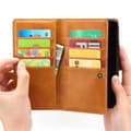 Miniatyrbild 3 av 5: Plånboksfodral Läder Multi-Slot iPhone 11 Pro Brun