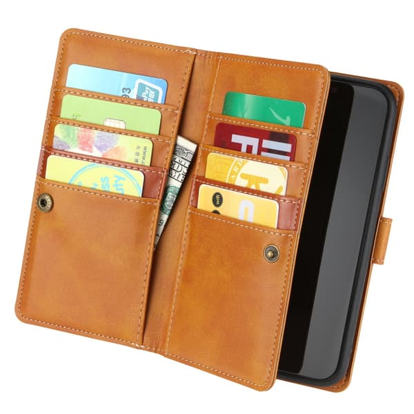 Plånboksfodral Läder Multi-Slot iPhone 11 Pro Brun