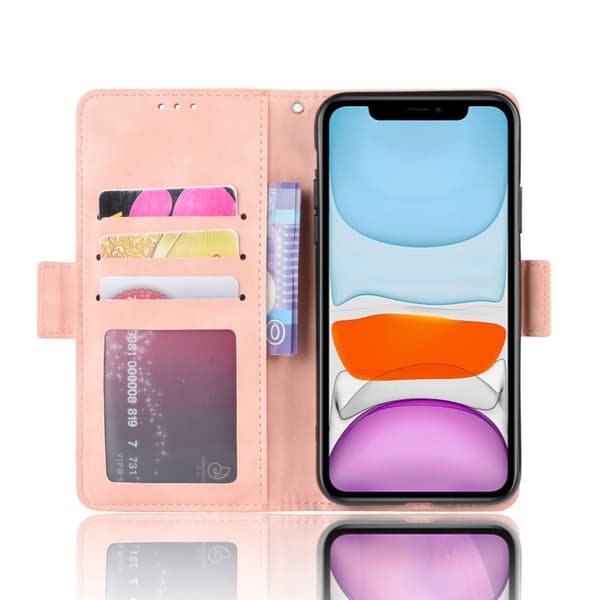 Multi Slot Plånboksfodral iPhone 12/12 Pro Rosa