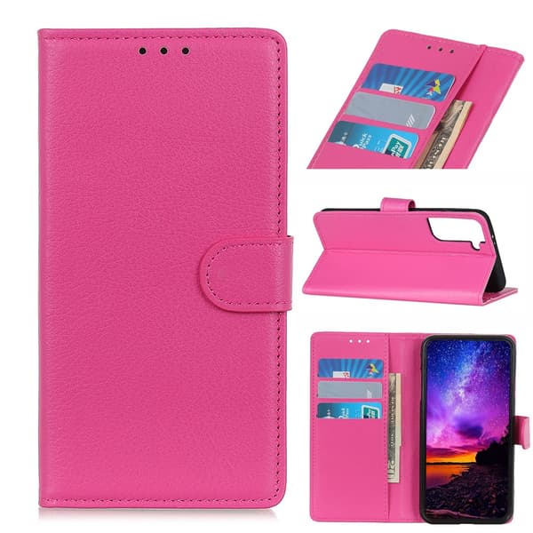Mobilfodral Läder Samsung Galaxy S21 Plus Rosa