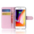 Miniatyrbild 3 av 5: Mobilfodral Läder iPhone 7/8/SE Rosa