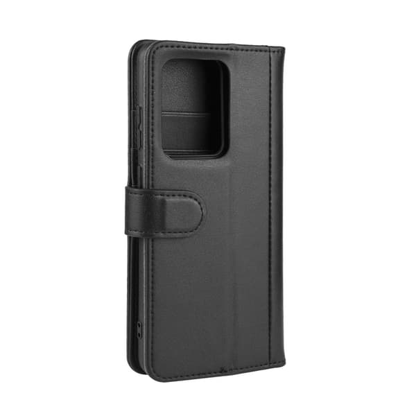 Äkta Läderfodral Samsung Galaxy S20 Ultra Svart