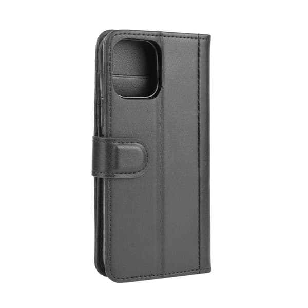 Äkta Läderfodral iPhone 12/12 Pro Svart