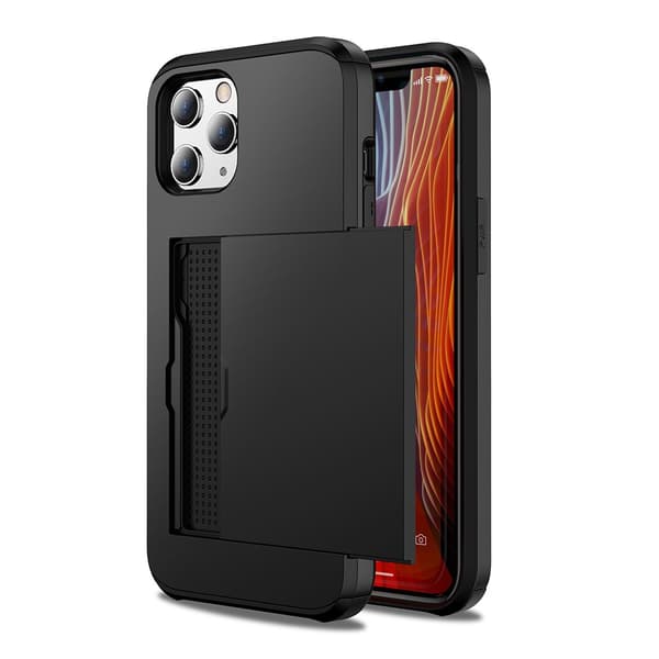 Skal Med Kortfack iPhone 12/12 Pro Svart