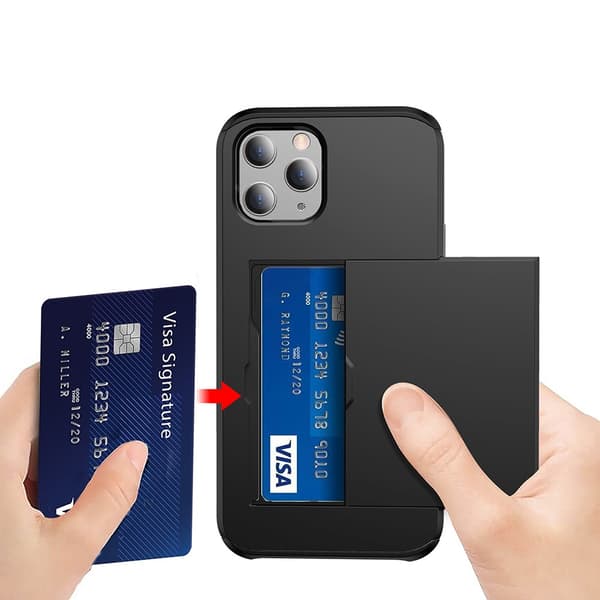 Skal Med Kortfack iPhone 12 Mini Svart
