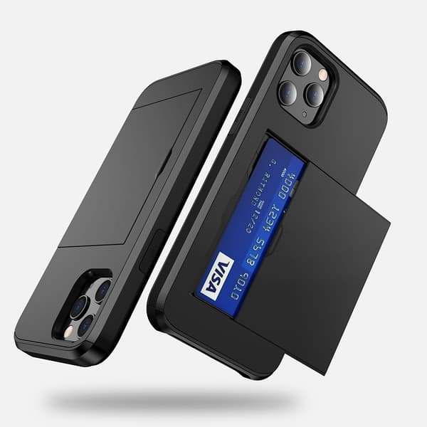 Skal Med Kortfack iPhone 12 Mini Svart