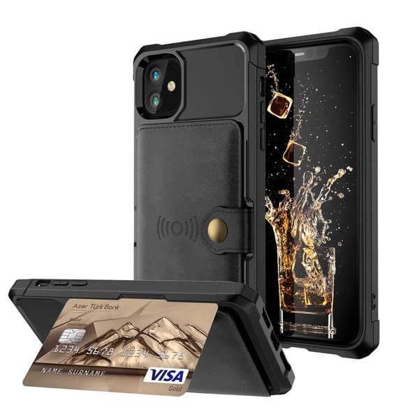Multi-Slot Skal iPhone 12/12 Pro Svart