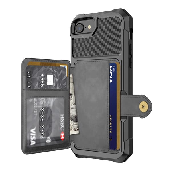 Multi-Slot Skal iPhone 7/8/SE Svart