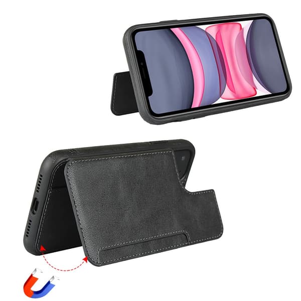 Skal Med Dold Plånbok iPhone 11 Svart