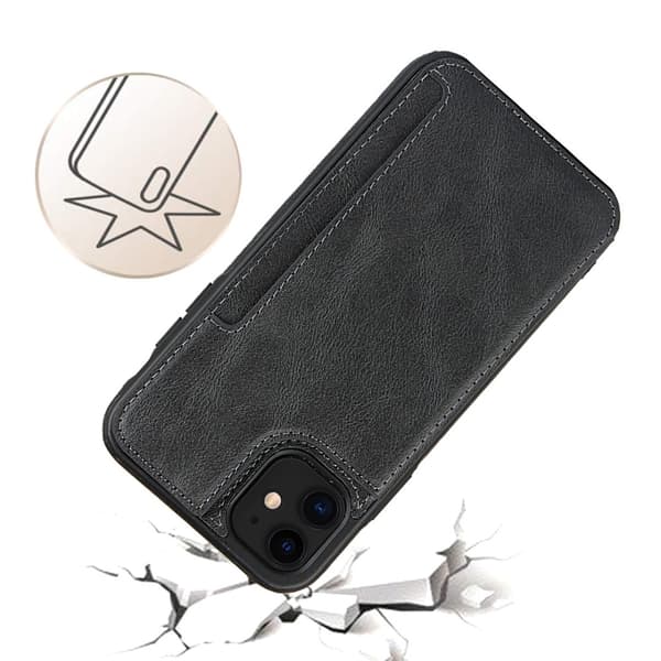 Skal Med Dold Plånbok iPhone 11 Svart