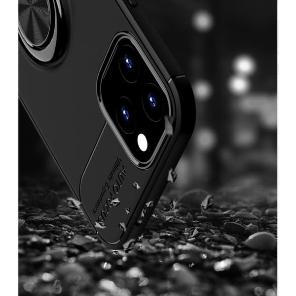 Skal Med Ringhållare iPhone 12/12 Pro Svart