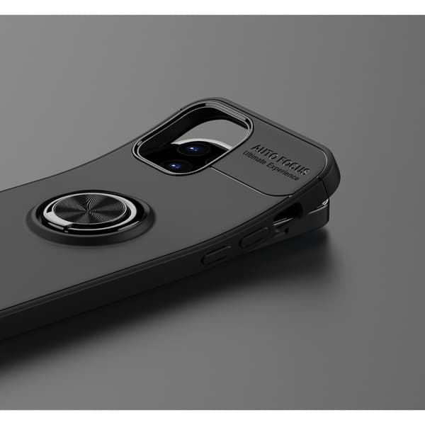 Skal Med Ringhållare iPhone 12/12 Pro Svart